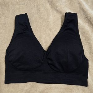 Black Seamless Bra